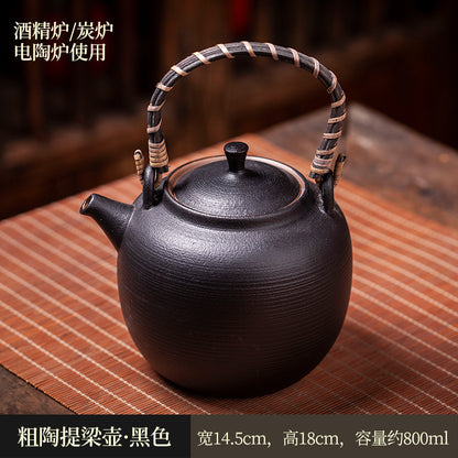 Ceramic Japanese style wine warmer, tea warmer, outdoor camping candle, tea boiling, small oven, wine ironing set